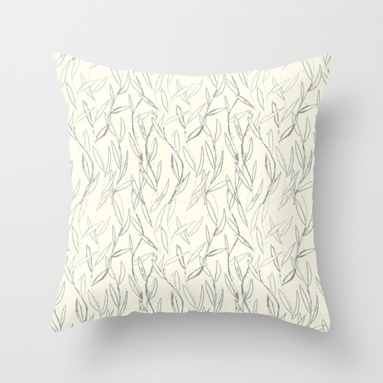 Leaves Throw Pillow