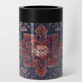 Persian blue and red retro rug Can Cooler