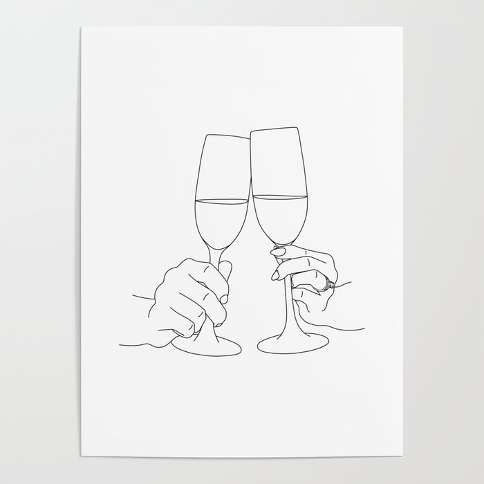 Champagne Toast Poster