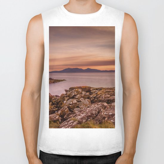 Arran Sunset Biker Tank