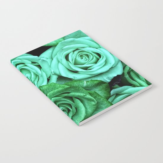 Sea Green Roses Notebook