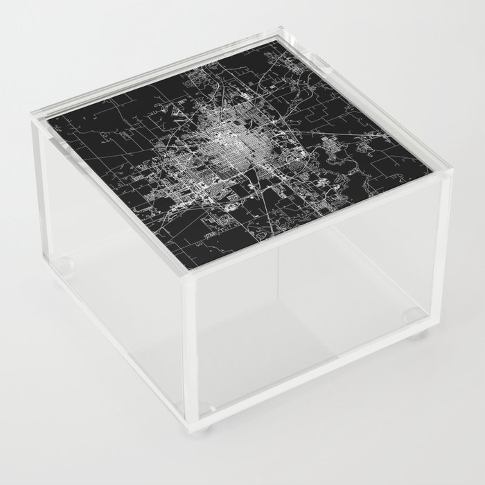 Springfield Black Map Acrylic Box