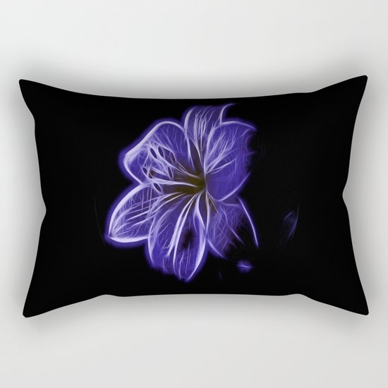 A luminescent flower Rectangular Pillow