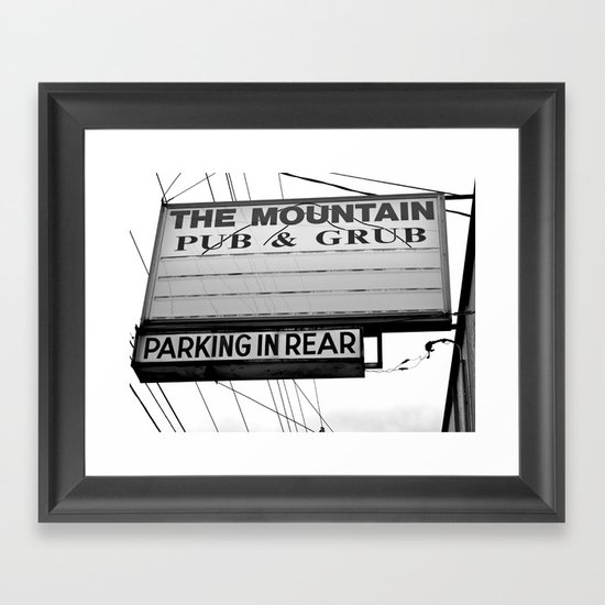 The Mountain Framed Art Print