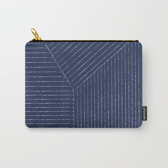 Lines (Navy) Carry-All Pouch