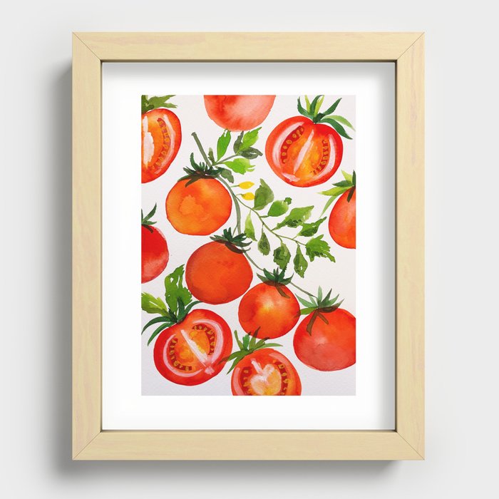 Tomato Garden  Recessed Framed Print