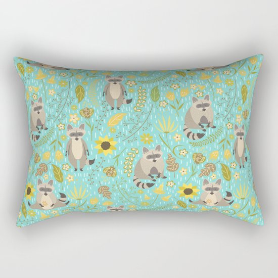 Cute raccoons Rectangular Pillow
