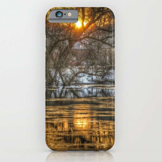 Berlin winter sunset iPhone & iPod Case