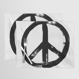 Grunge Peace Symbol Placemat
