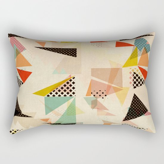 between shapes Rectangular Pillow