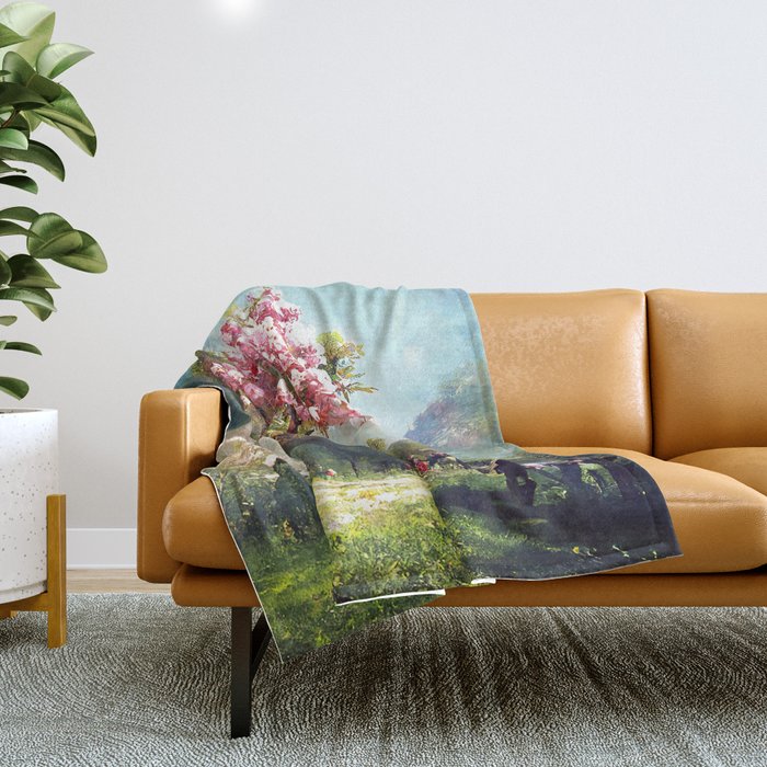 Spring, Symphony of Nature Throw Blanket