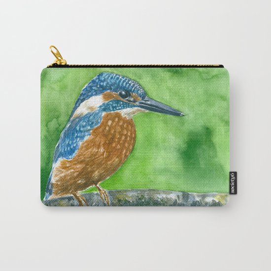 Kingfisher bird Carry-All Pouch