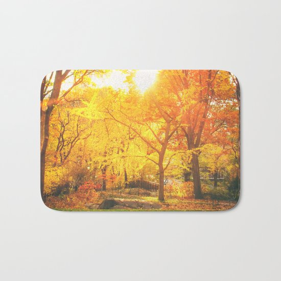 New York City - Autumn Sunset Bath Mat
