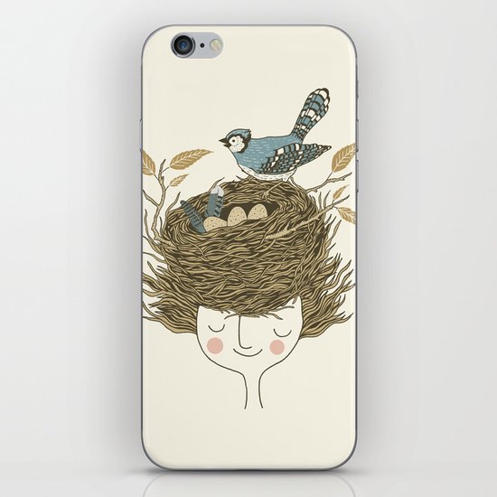 Bird Hair Day iPhone & iPod Skin