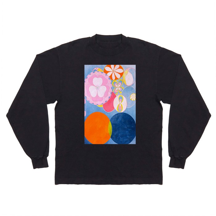 Hilma af Klint (Swedish, 1862-1944) - The Ten Largest, No. 2, Childhood (from Group IV) - 1907 - Abstract, Symbolic painting - Tempera on paper - Digitally Enhanced Version - Long Sleeve T Shirt