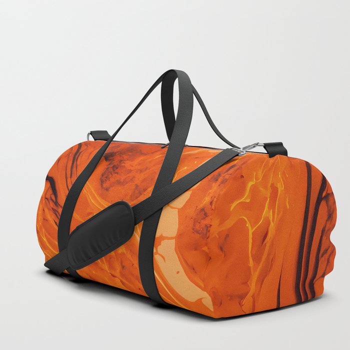 Marble Stone Pattern in Orange Color #217 Duffle Bag