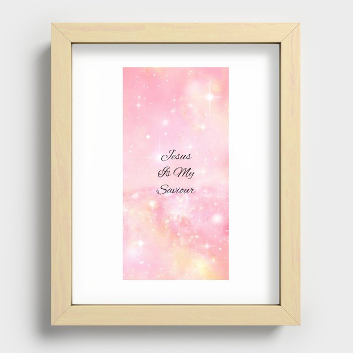 Jesus Is My Saviour Recessed Framed Print