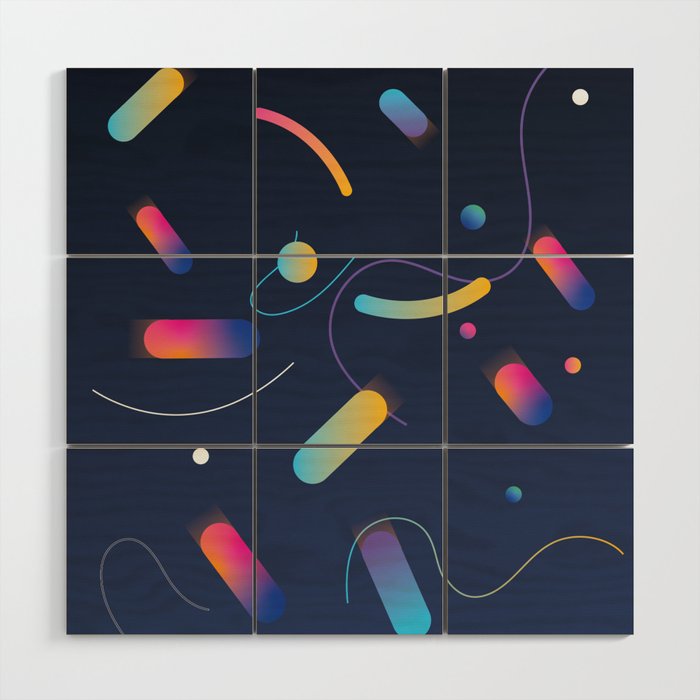 Space Sprinkles Wood Wall Art