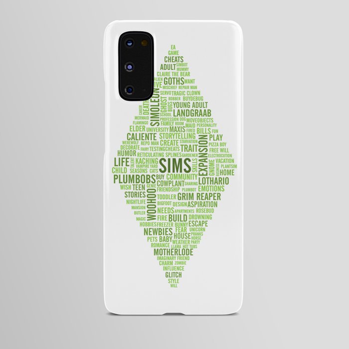 Sims Plumbob Typography Android Case