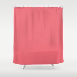 Happy Red light pastel solid color modern abstract pattern  Shower Curtain