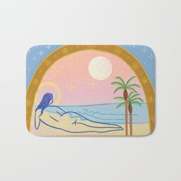 Sea Goddess at Sunset Bath Mat