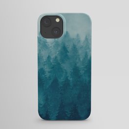 Misty Pine Forest iPhone Case