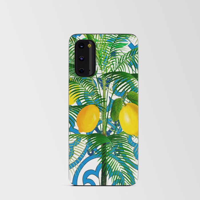 Palmtree,lemons,tropical,exotic pattern  Android Card Case