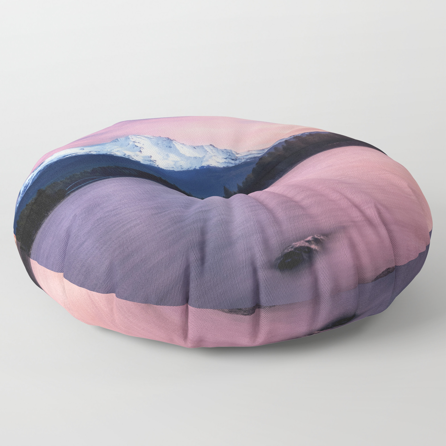 Sublime A Sunrise At Lake Siskiyou With Mt Shasta Floor Pillow