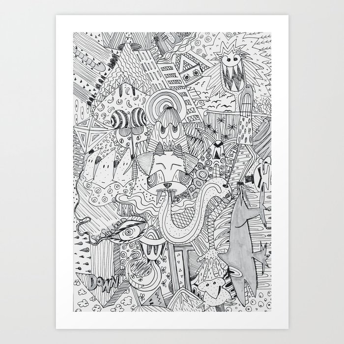 Monsters In My Closet Art Print By Sabinedoberer Society6