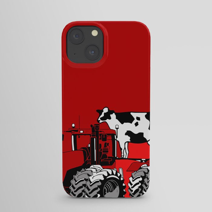  stolen tractor and cow iPhone Case