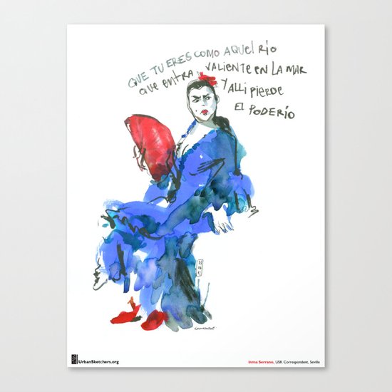 Inma Serrano, "Abanico" Canvas Print