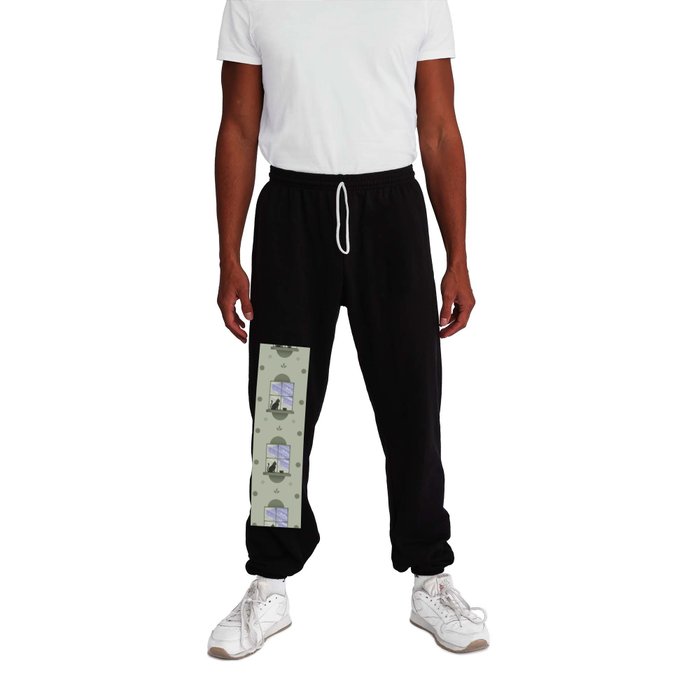 Happy At Home - Playful Cat Pattern V3 Sweatpants