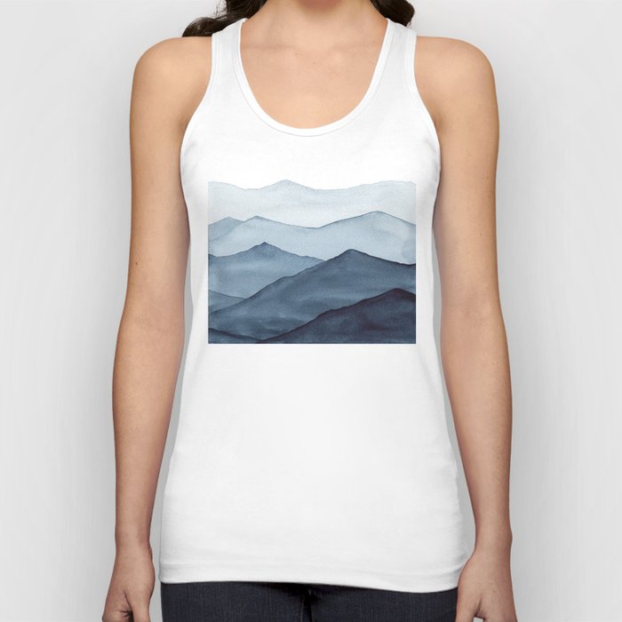 abstract watercolor mountains Tank Top