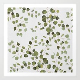 Eucalyptus Leaves 2 Art Print