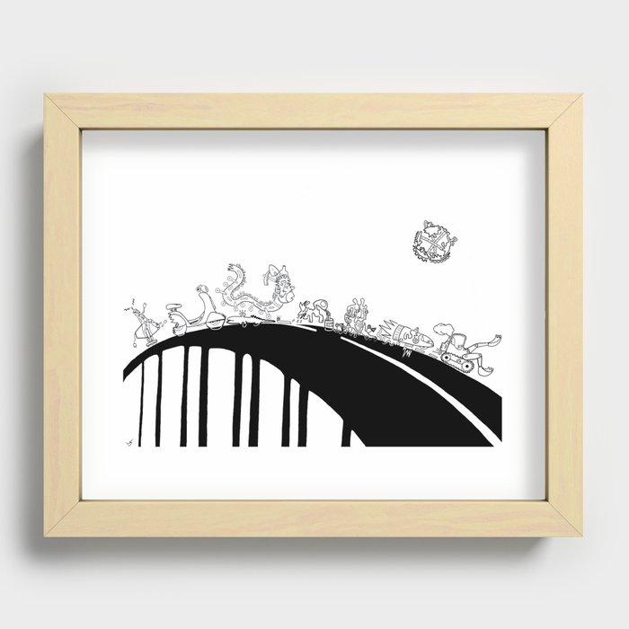 road charge Recessed Framed Print