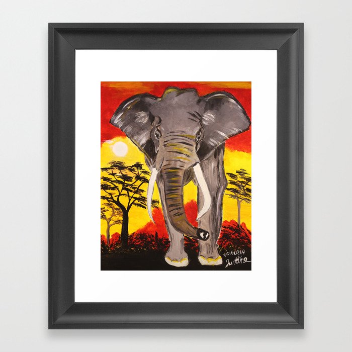 The Weightiness of His Presence Framed Art Print