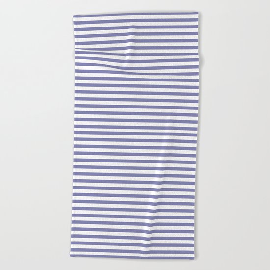 Blue- White- Stripe - Stripes - Marine - Maritime - Navy - Sea - Beach - Summer - Sailor 2 Beach Towel