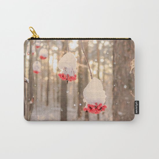 Rowan berries in the snow Carry-All Pouch