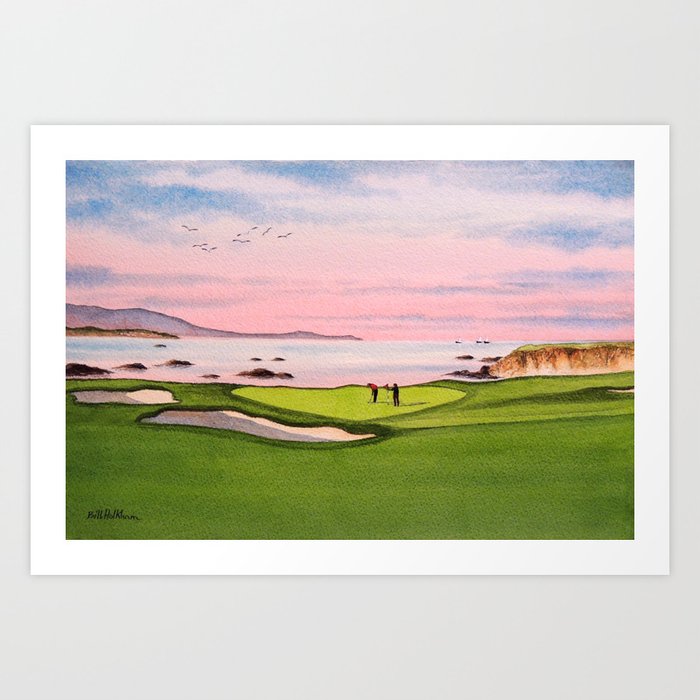 Pebble Beach Golf Course 8th Hole Art Print