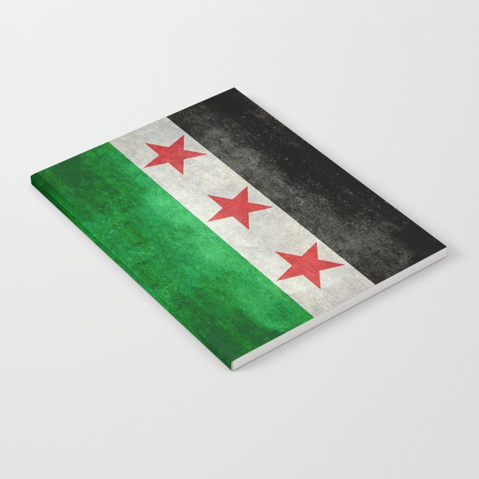 Independence Flag Of Syria Vintage Retro Style Notebook
