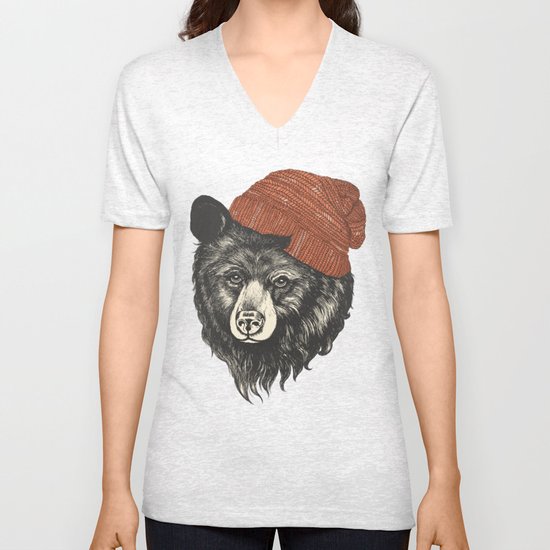 zissou the bear Unisex V-Neck