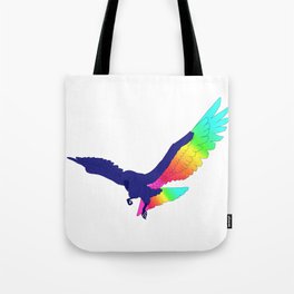 Rainbow Raven Tote Bag