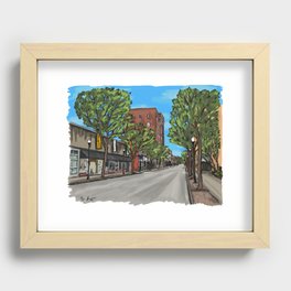 Chestnut Street - Lower Block Recessed Framed Print