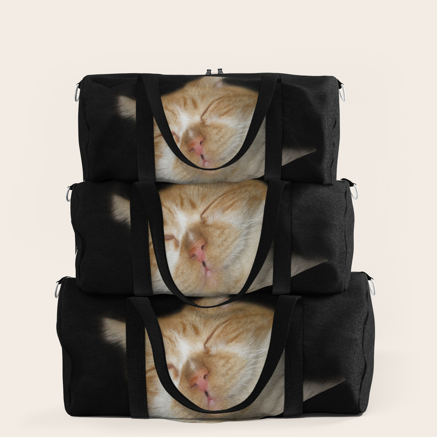 Funny Sleeping Cat Duffle Bag By Loolyelzayat Society6