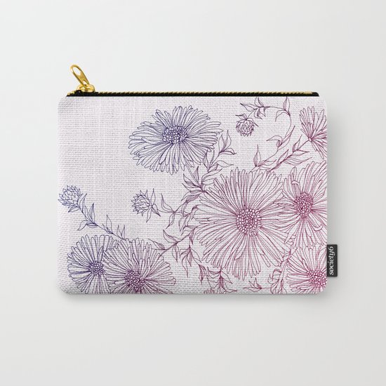 Chrysanthemum Carry-All Pouch