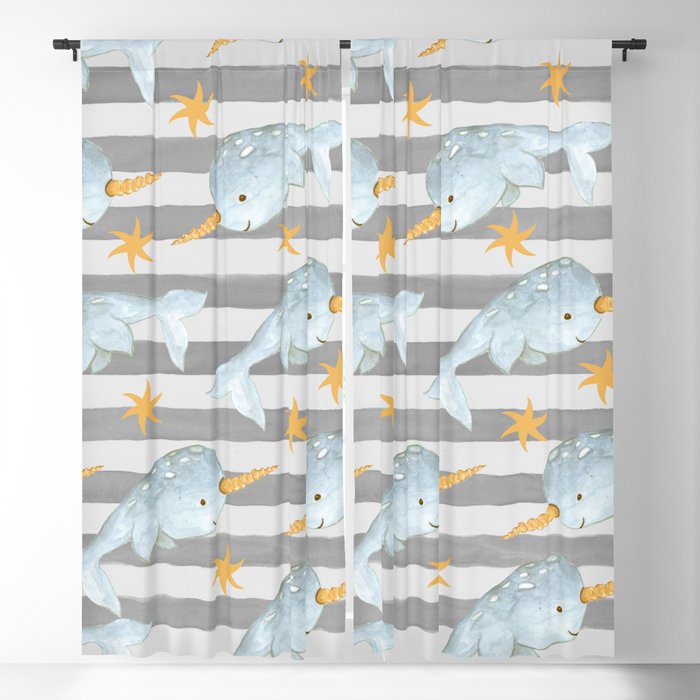 Narwhal Blackout Curtain