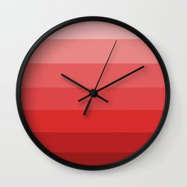 Starting in Red - Color Therapy Wall Clock