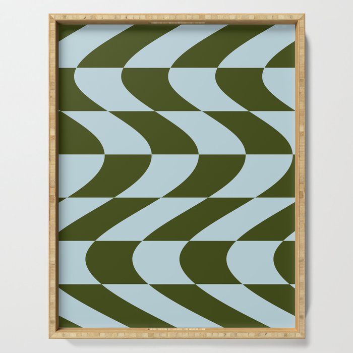 Abstraction_NEW_WAVE_OCEAN_LOVE_PATTERN_POP_ART_1229A Serving Tray