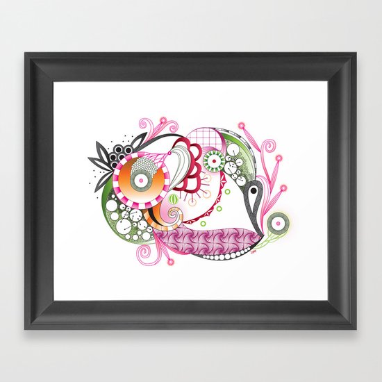 Autumn tangle Framed Art Print