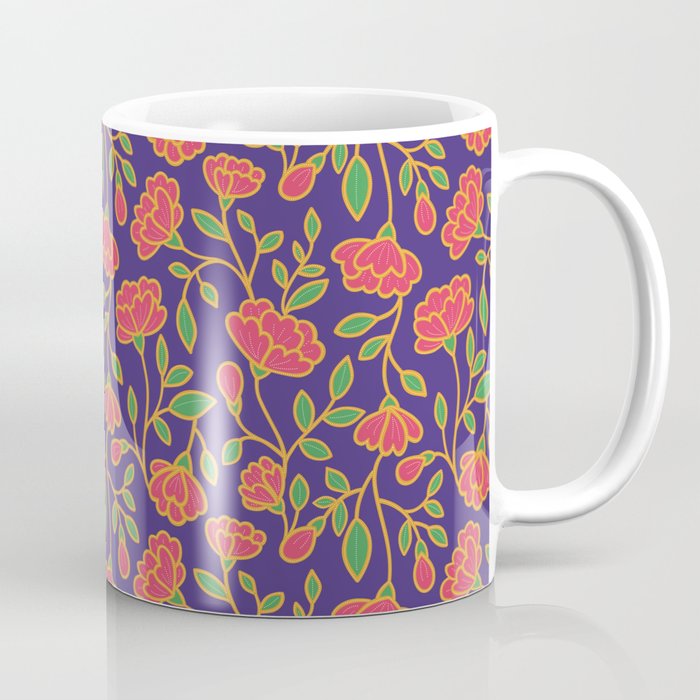 Batik Florals Coffee Mug